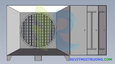 Model 3D thiết bị xử lý khí thải