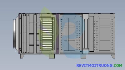 Model 3D thiết bị xử lý khí thải