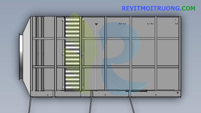 Model 3D thiết bị xử lý khí thải