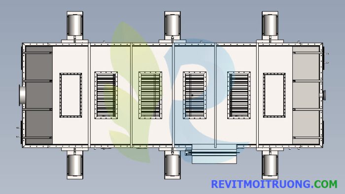 Model 3D thiết bị xử lý khí thải