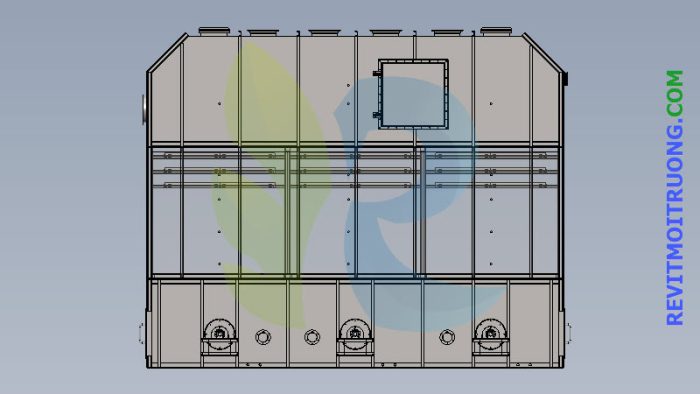 Model 3D thiết bị xử lý khí thải