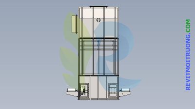 Model 3D thiết bị xử lý khí thải