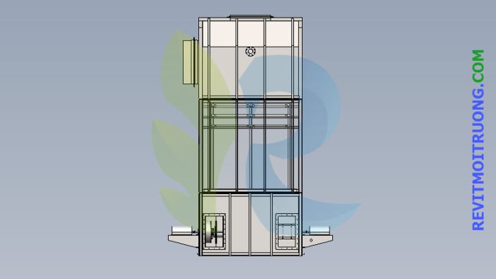 Model 3D thiết bị xử lý khí thải