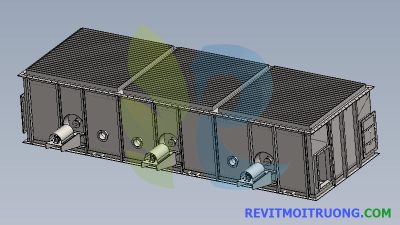 Model 3D thiết bị xử lý khí thải