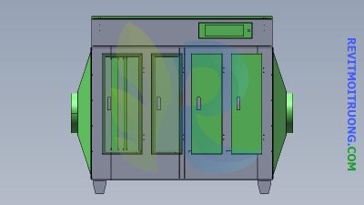 Model 3D thiết bị xử lý khí thải