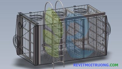 Model 3D thiết bị xử lý khí thải