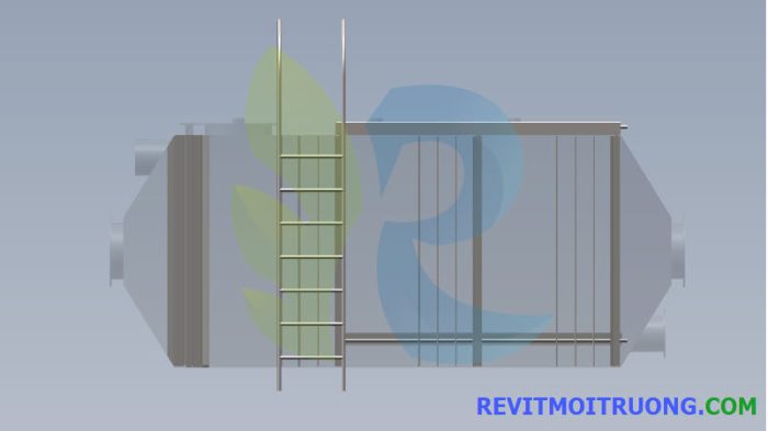 Model 3D thiết bị xử lý khí thải