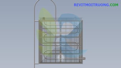 Model 3D thiết bị xử lý khí thải